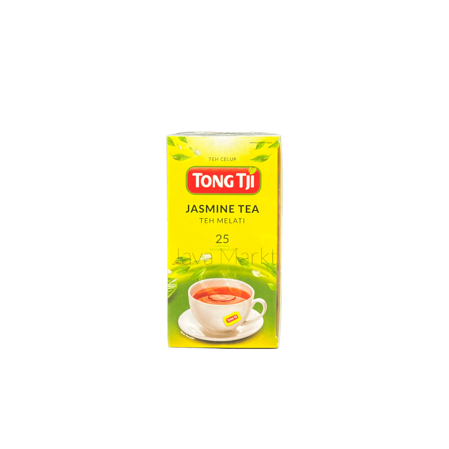 Nesia Tong Tji Jasmin Tee in einer Tasse, aromatischer Jasmin-Tee mit blühender Jasminblüte, ideal für Teeliebhaber