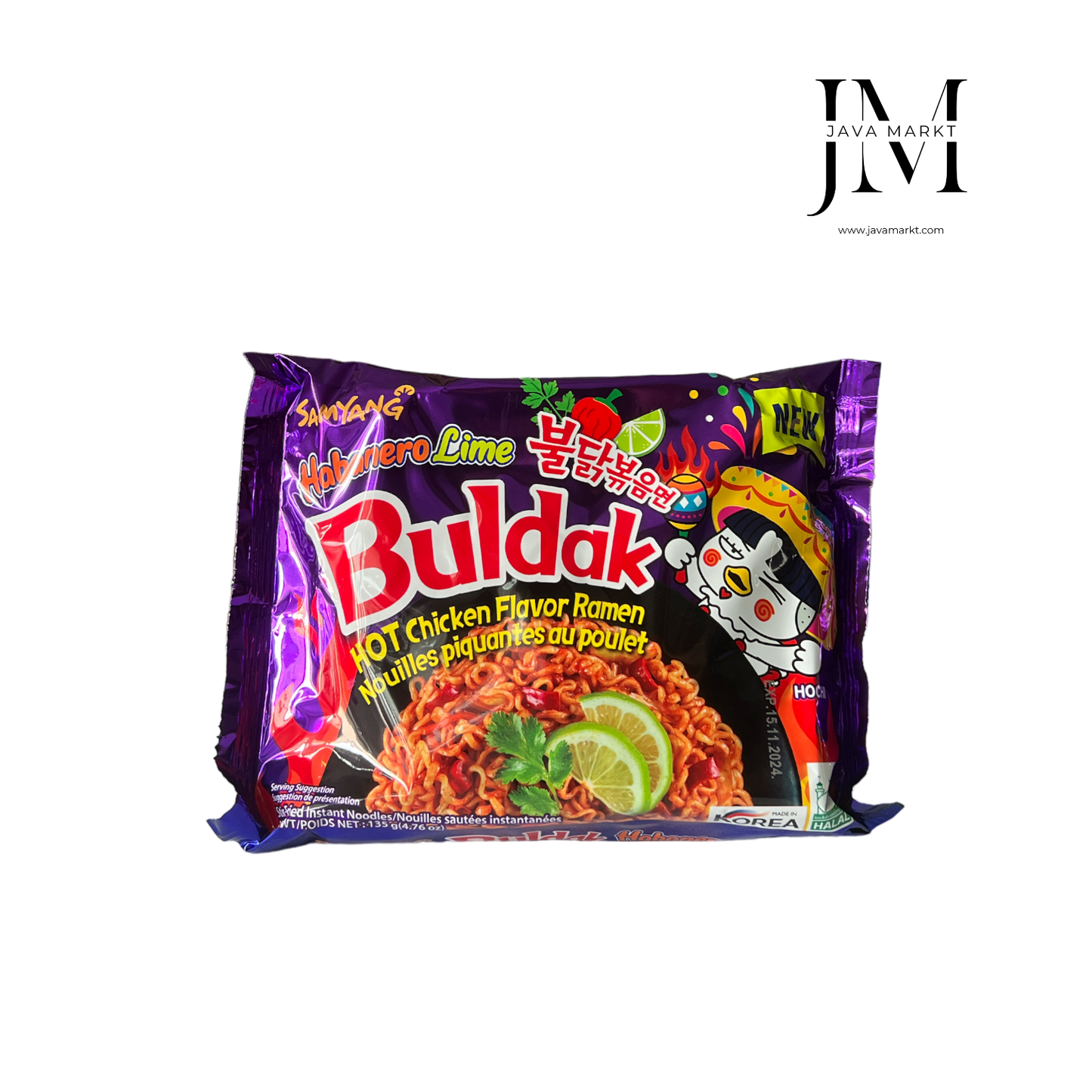 Samyang Instant Noodle Hot Chicken Habanero Lime - Java Markt