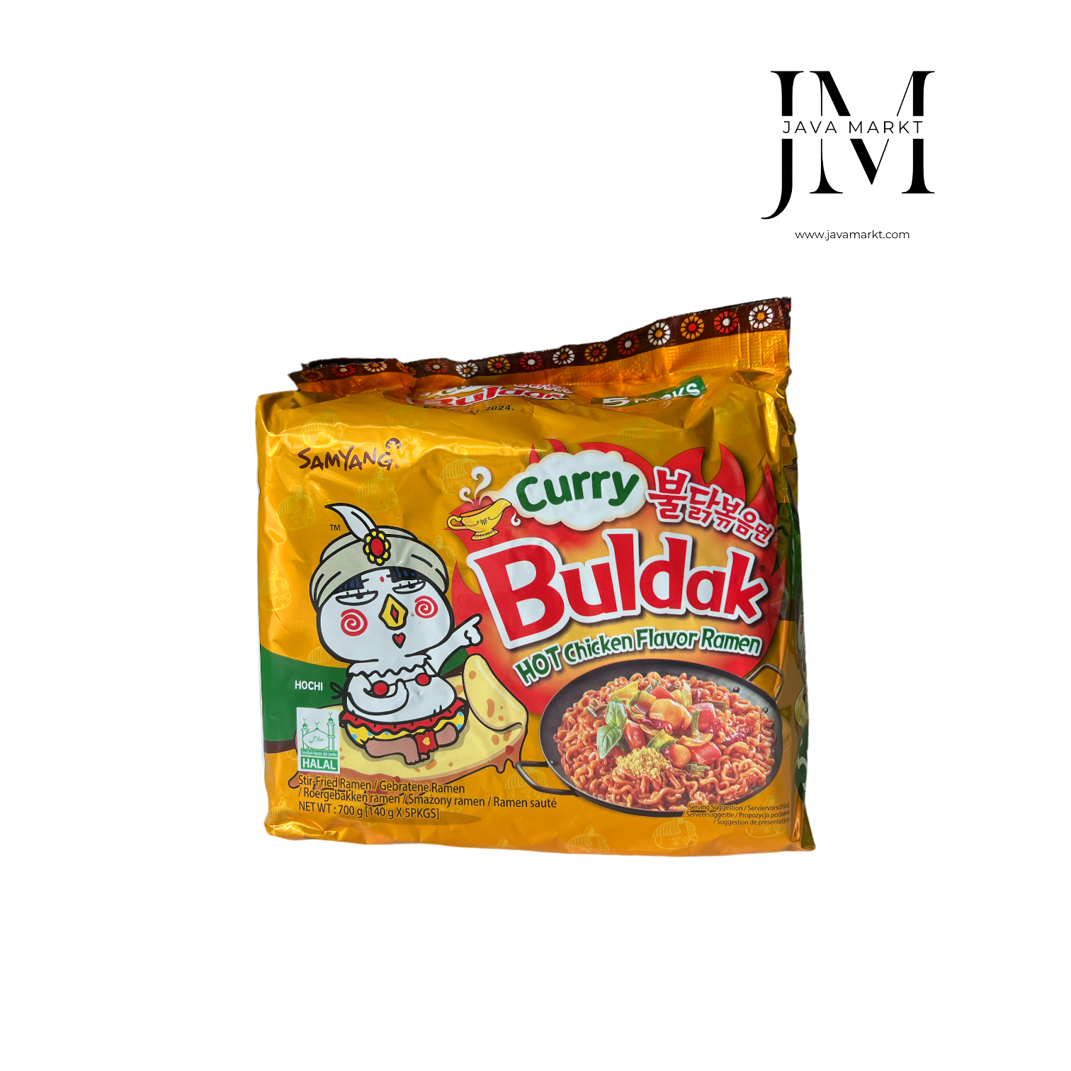 Samyang Instant Noodle Hot Chicken Curry - 5er - Java Markt