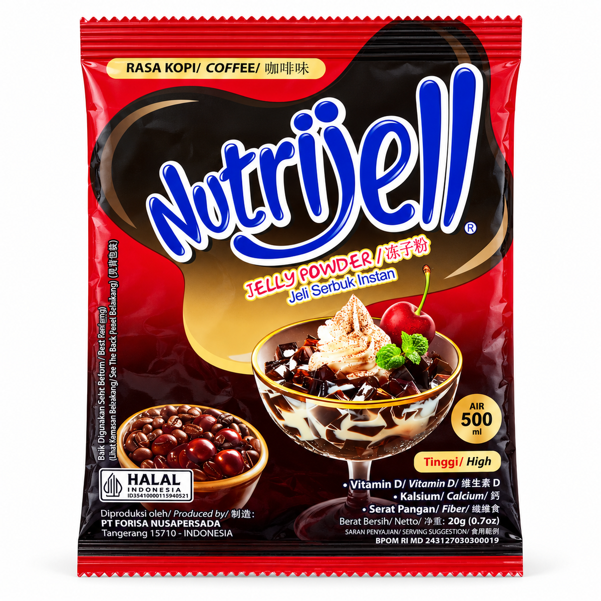 Nutrijell Jelly Powder Rasa Kopi 20 g