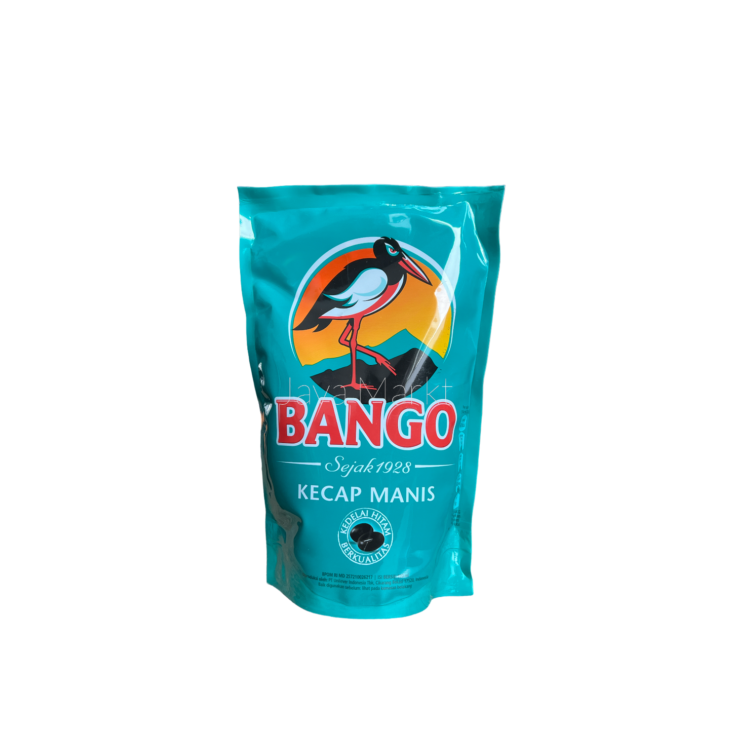 Nesia Bango Kecap Manis Nachfüllpackung, süße Sojasoße in Flasche, Lebensmittel, Nahaufnahme