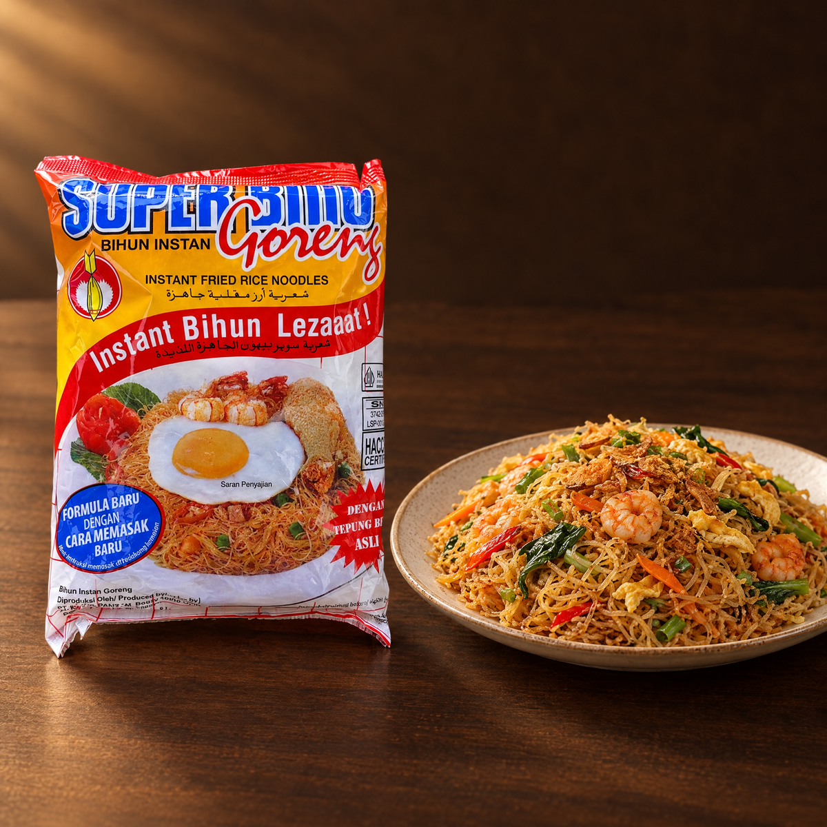 Super Bihun Instant Bihun Goreng 65 g – Packung mit Bihun Goreng
