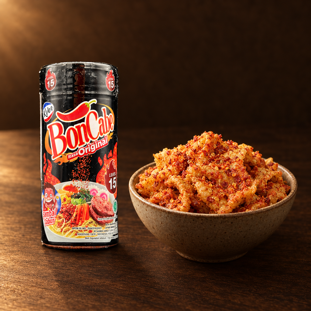 Kobe BonCabe Original Level 15 65g – Packung mit knusprigen Snacks und Chili