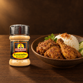 Kokki Djawa Bubuk Ketumbar 30g – Packung mit gewürztem Hähnchen und Reis