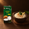 Aroy-D Coconut Milk 1 L – Packung mit Kokosreis (Nasi Uduk)