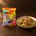 Super Bihun Bihun Kuah Rasa Baso Sapi 51 g – Packung mit gebratenem Bihun und Baso