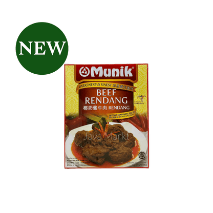 Nesia Munik Bumbu Rendang Gewürzpaste in Glas, cremige indonesische Gewürzpaste für Rendang-Gerichte