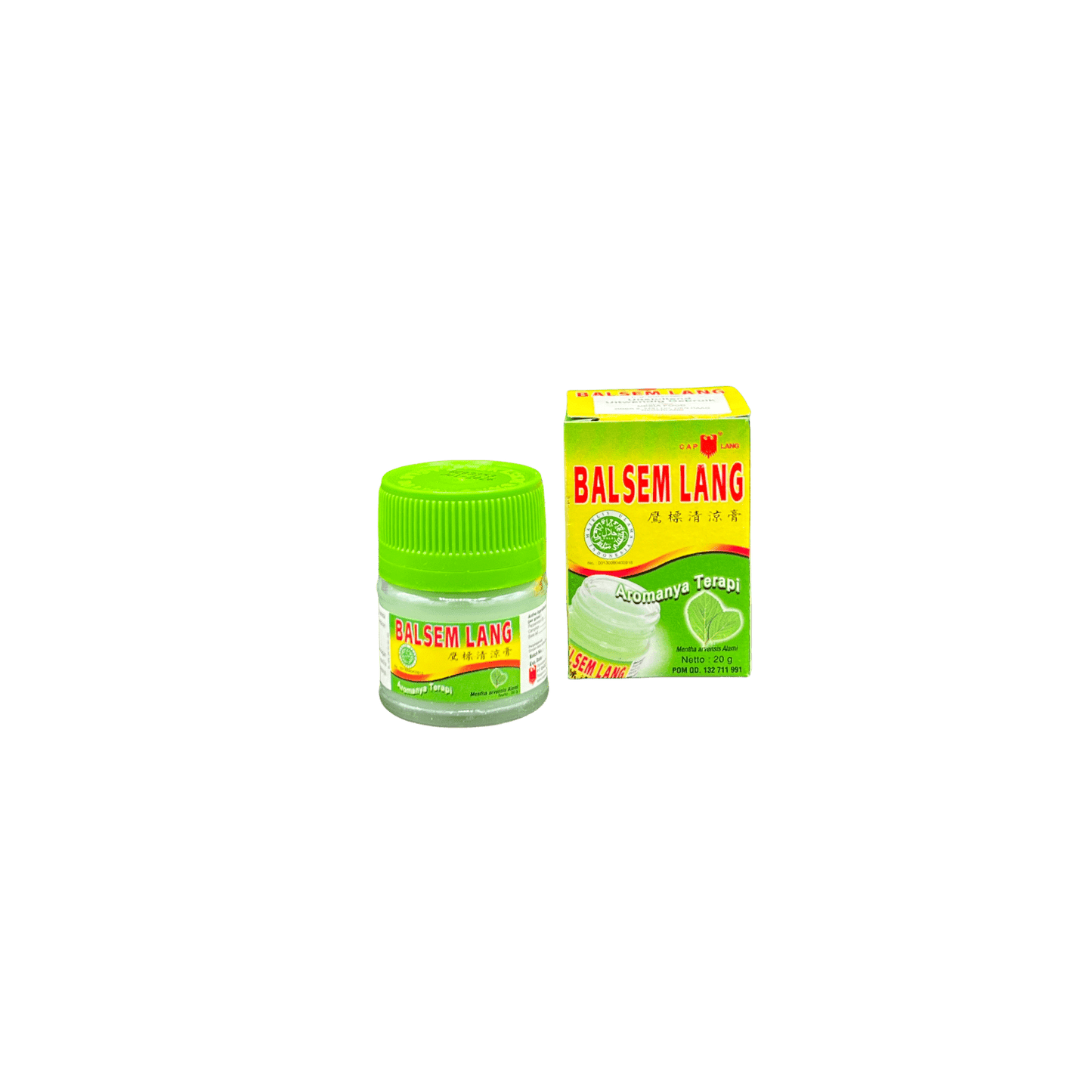 Nesia Cap Lang Balsam Gosok Massageöl in einer Flasche, ideal für wohltuende Massageanwendungen, sichtbarer Produktaufdruck